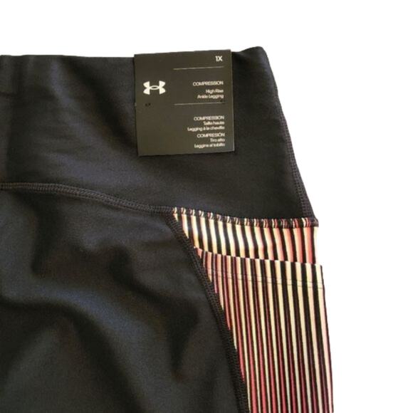 Under Armour compression pocket active athletic workout leggings plus size 1X 3X - Picture 12 of 13